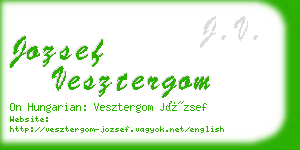 jozsef vesztergom business card